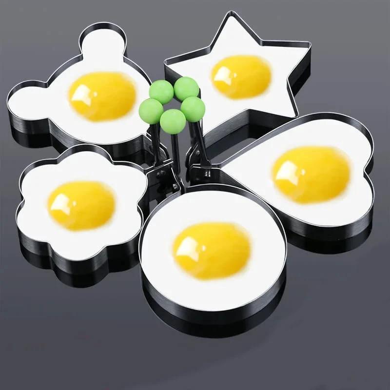High Quality Stainless Steel Fried Egg Shaper Pancake Mould | Omelette Mold & Cooking Tools for Perfect Eggs and Pancakes Bakeware Kitchen Molds