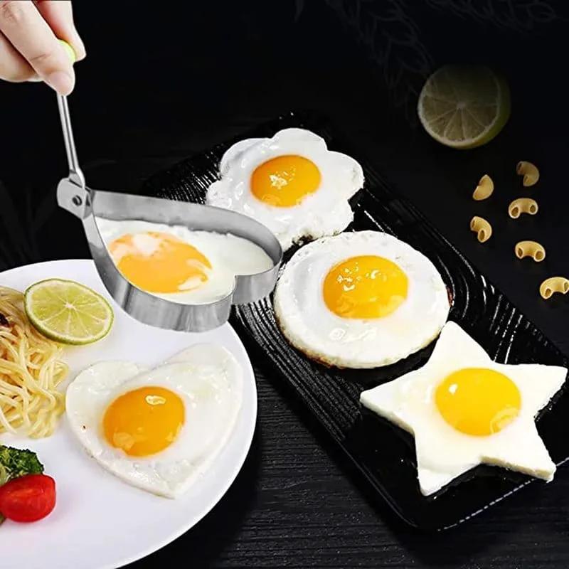 High Quality Stainless Steel Fried Egg Shaper Pancake Mould | Omelette Mold & Cooking Tools for Perfect Eggs and Pancakes Bakeware Kitchen Molds