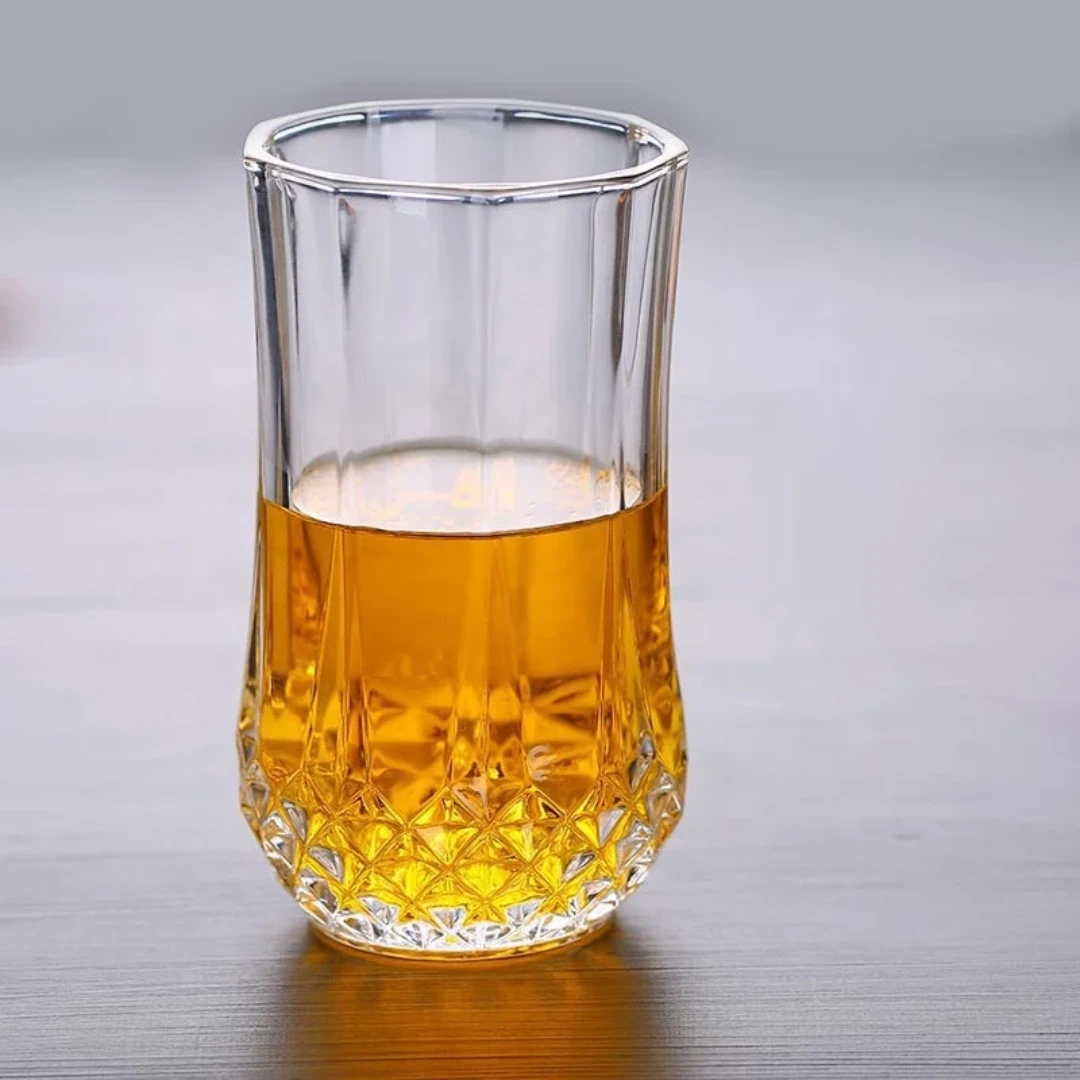 High Quality glass ElegantDiamond Glasses |Set of 6 Pcs Tableware Drinkware