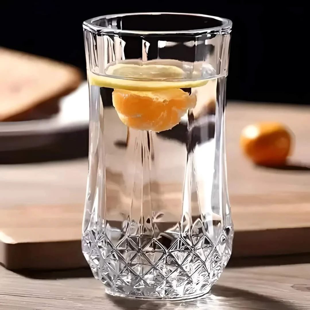 High Quality glass ElegantDiamond Glasses |Set of 6 Pcs Tableware Drinkware