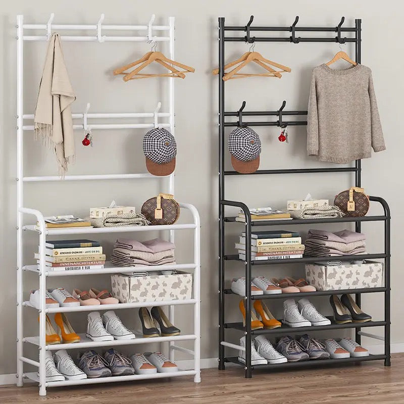 High Strong Metallic 5 Layer Multipurpose Rack for Shoes, Clothes, Bags, and Hats