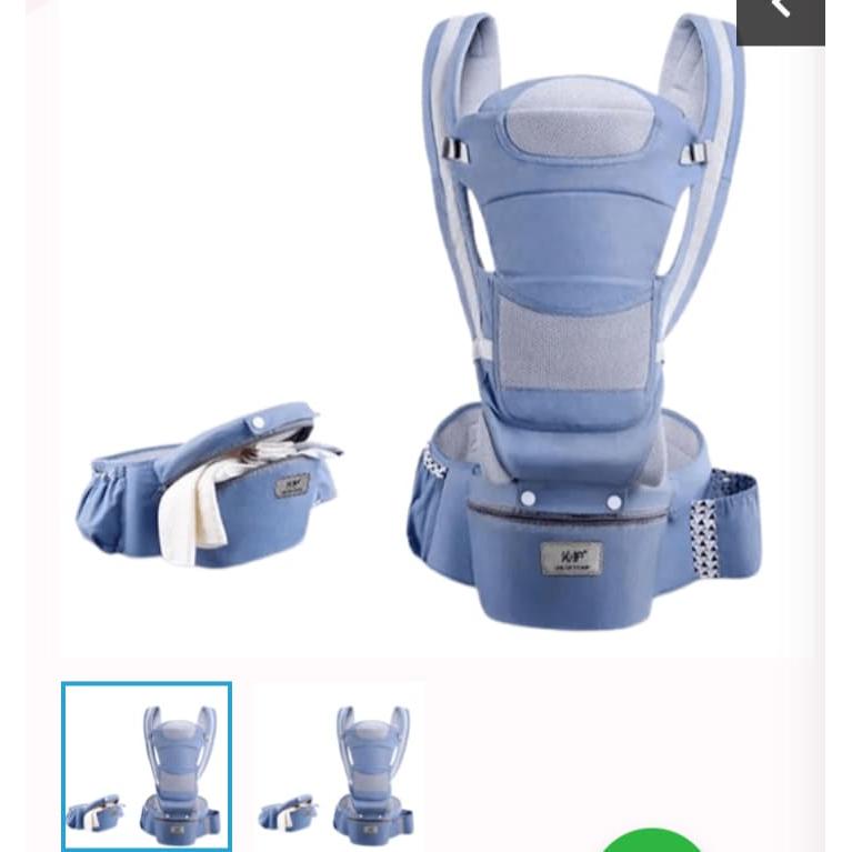 Hip Seat Baby Carrier 2-in-1 Backpack and Hip Seat with Removable Wrap