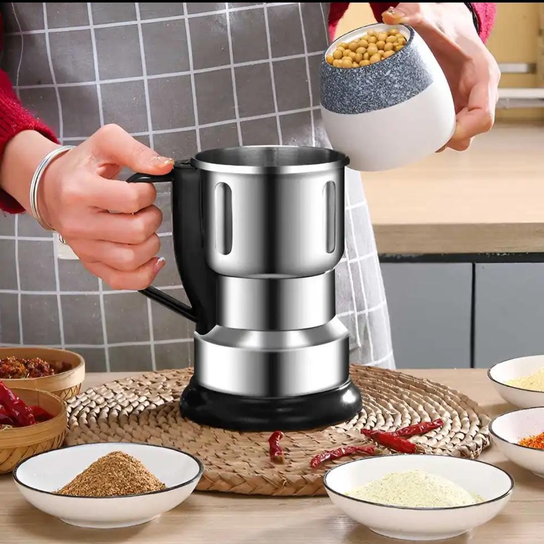 Household Grain Grinder Superfine Powder Machine with 300W Motor