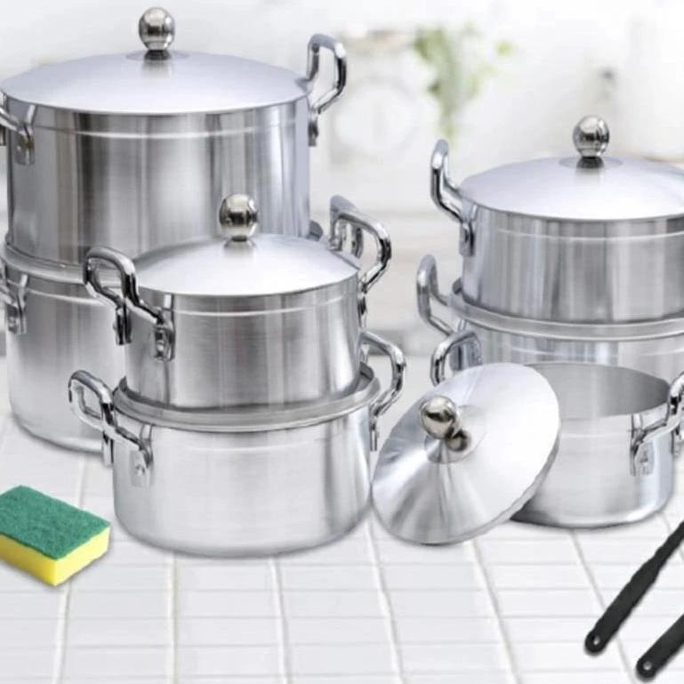 TC Aluminium Cookware Set 17 Pieces Durable Everyday Cooking Set cookware Cookware Sets