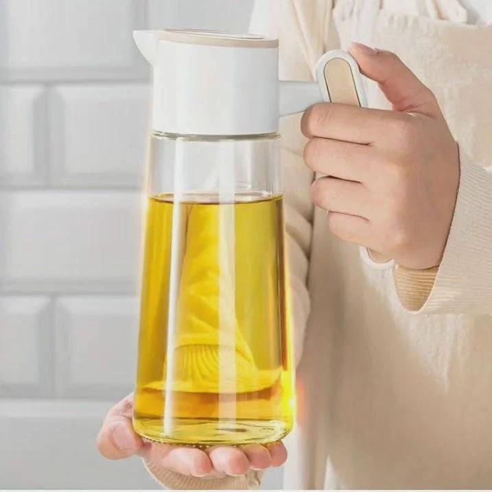 Glass Oil Dispenser 620ml Auto Flip Kitchen Bottle Oil jar Oil Dispensers