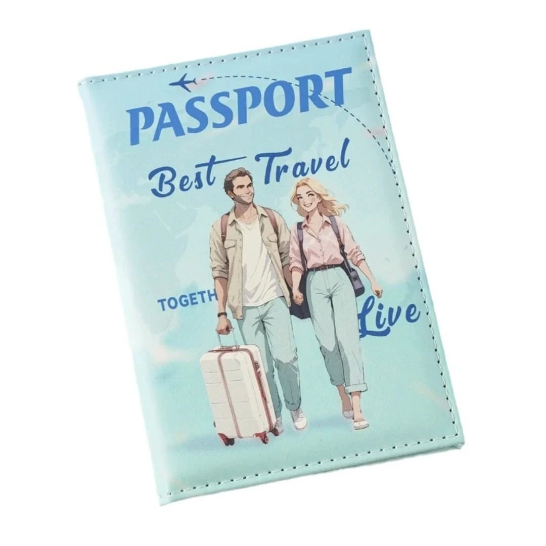 Stylish Synthetic Leather Passport Holder Wallet Travel Accessories Travel Wallets