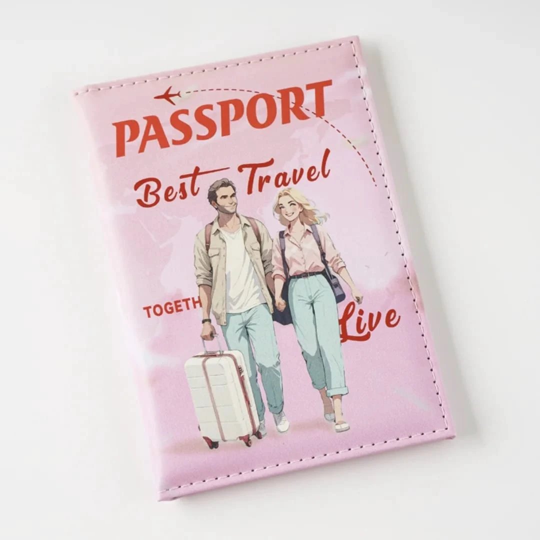 Stylish Synthetic Leather Passport Holder Wallet Travel Accessories Travel Wallets