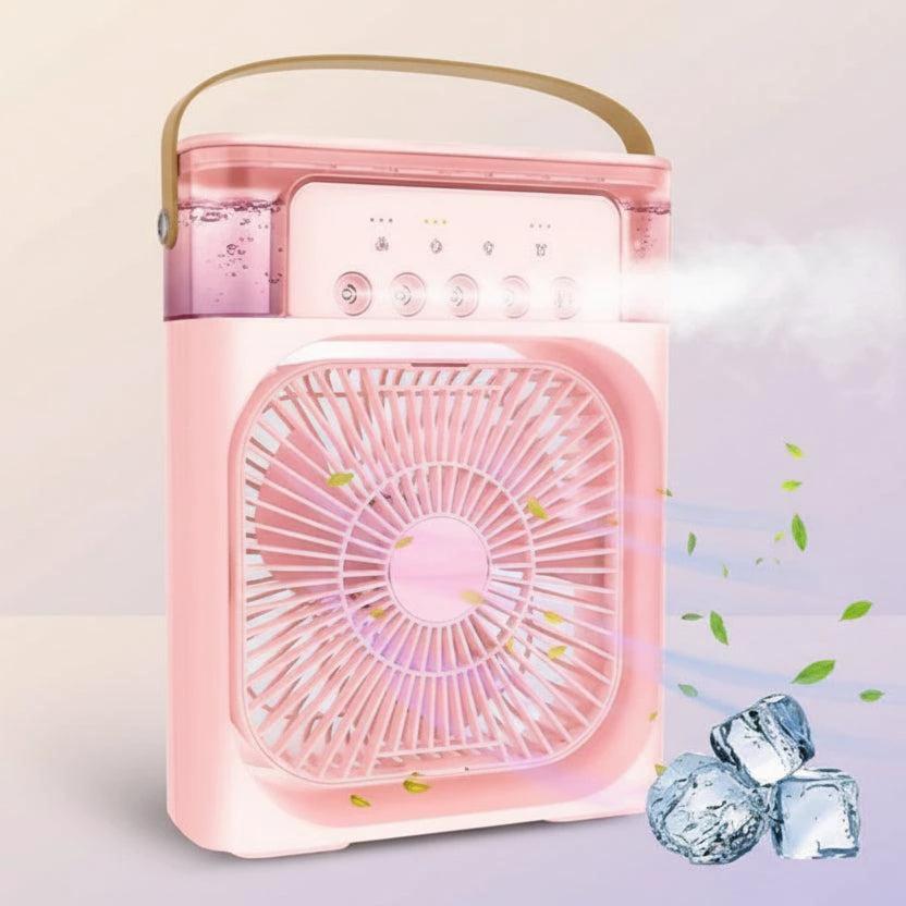 Portable Humidifier Air Cooler Fan with Mist and LED Light Humidifier Portable Evaporative Coolers