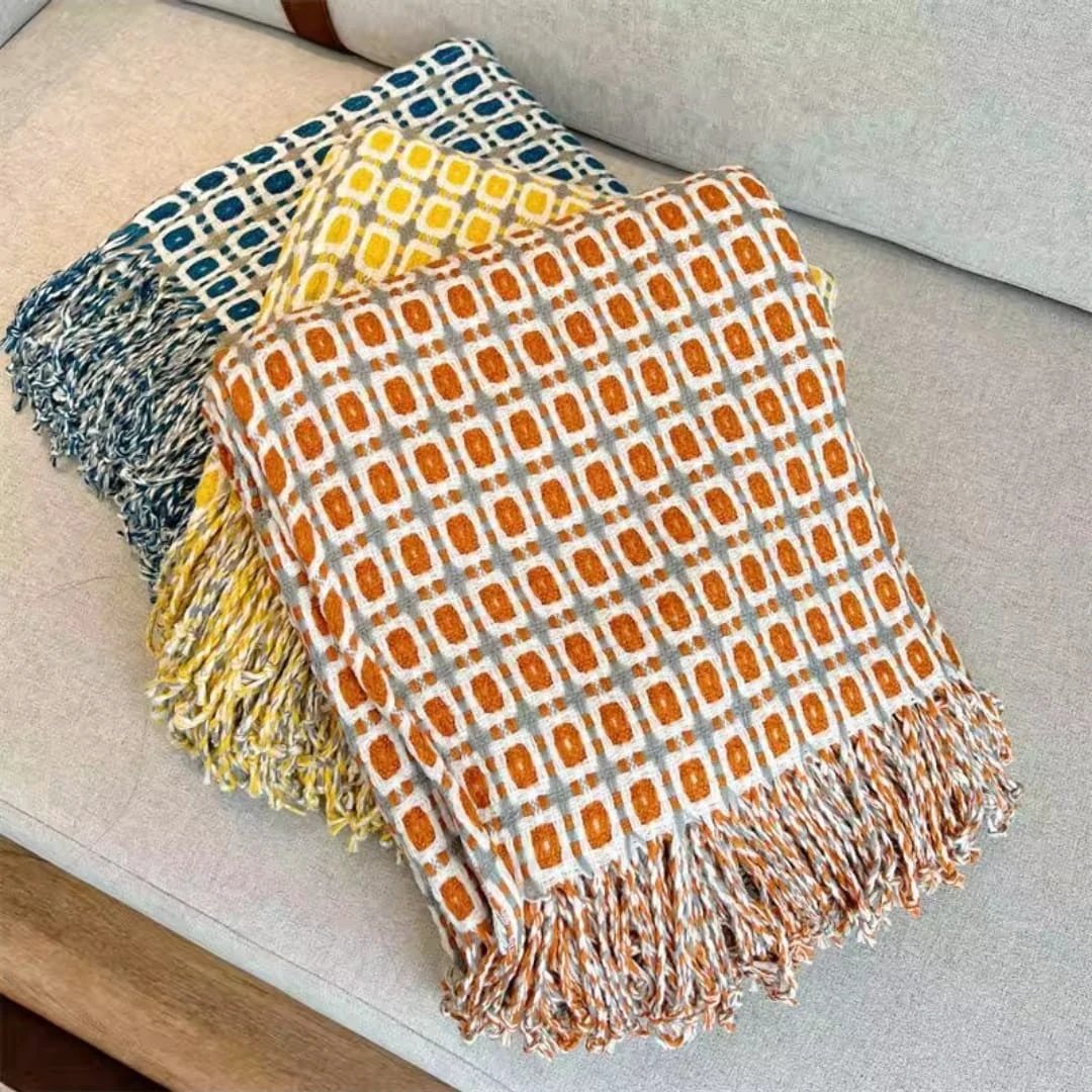 Printed knitted Throw Blanket. Throw blanket Duvet Covers