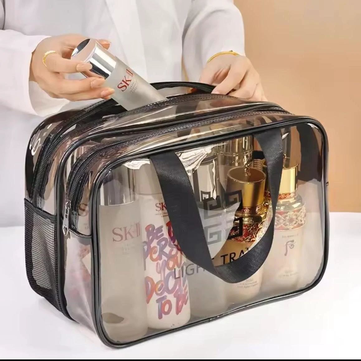 Travel Portable Waterproof Cosmetic Bag with Wet and Dry Separation Cosmetic Bags & Cases Toiletry Bags