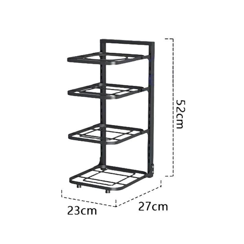 4 Layer Pot and Pan Storage Rack Kitchen Organizer Kitchen storage Pot Racks