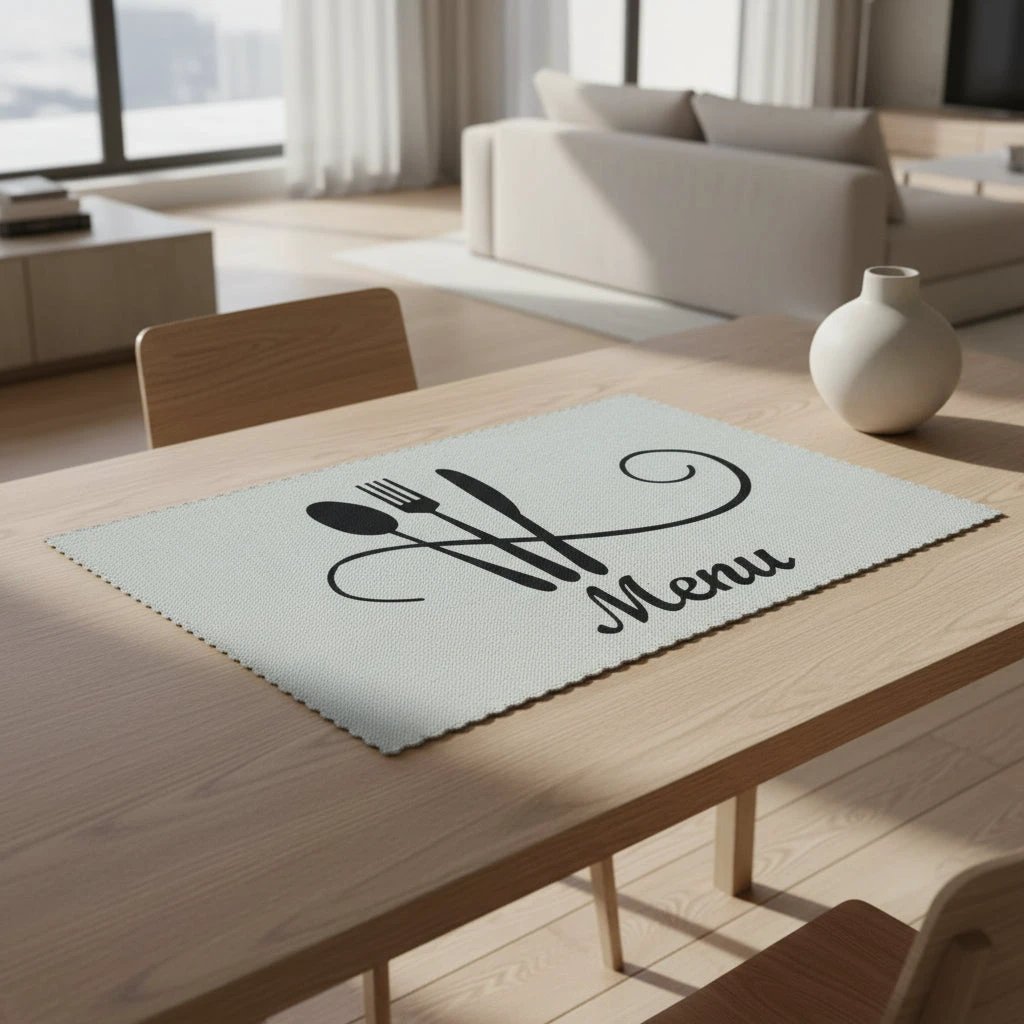 Rectangular Table Mats Set – 6 Pieces Placemats