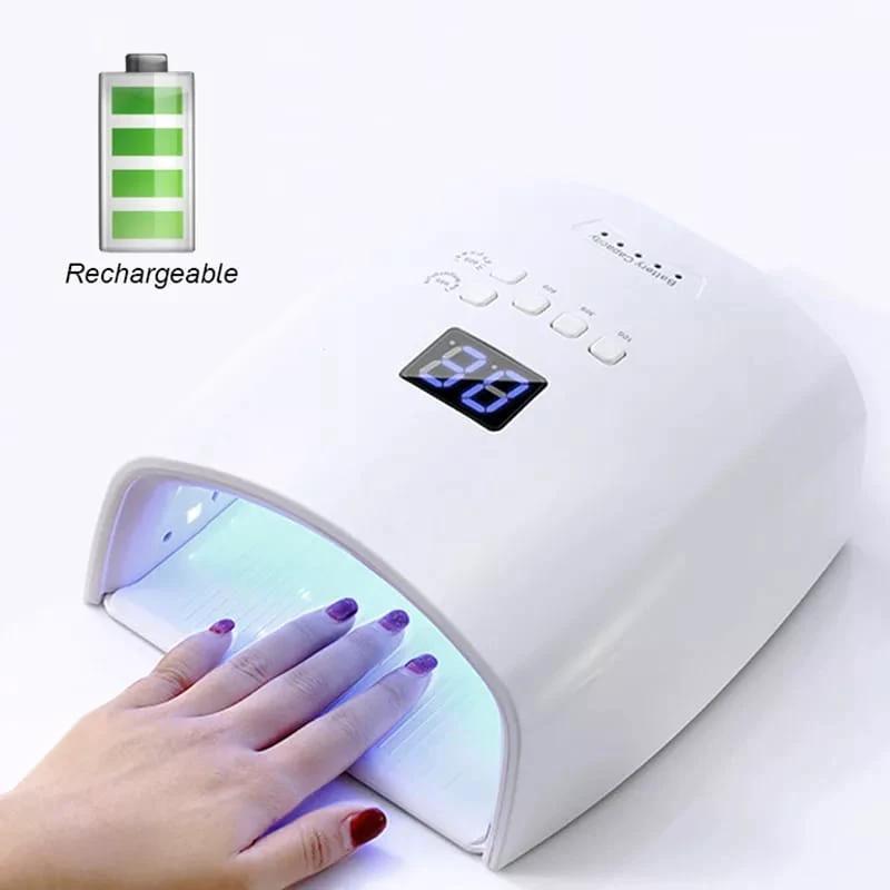 Rechargeable Professional UV LED Nail Lamp 66W Cordless with Smart Sensor Beauty & Personal Care Nail Dryers