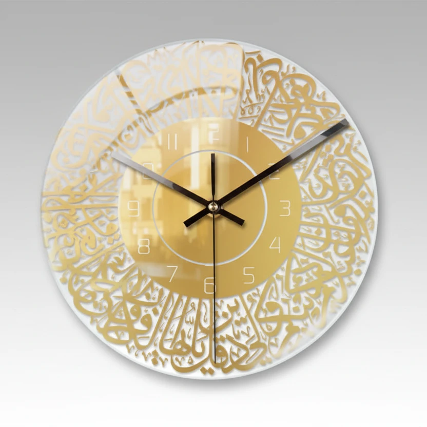 Islamic Circular Wall Clock 30cm Acrylic Silent Wall Clock Wall clock Wall Clocks