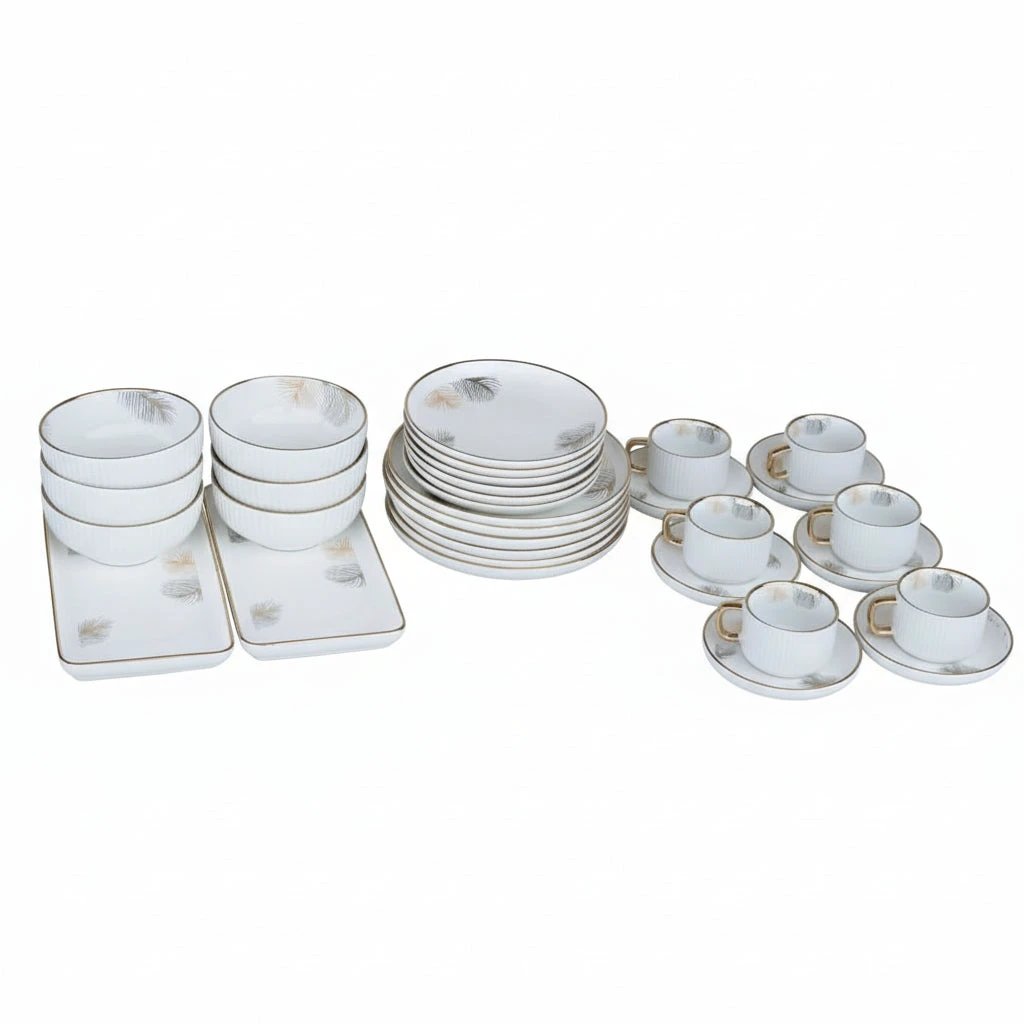 Elegant European Porcelain Dinner Set 32 Pieces Premium Tableware Dinner set Dinnerware Sets