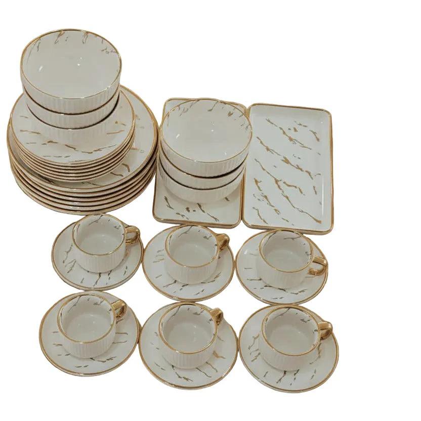 Elegant European Porcelain Dinner Set 32 Pieces Premium Tableware Dinner set Dinnerware Sets