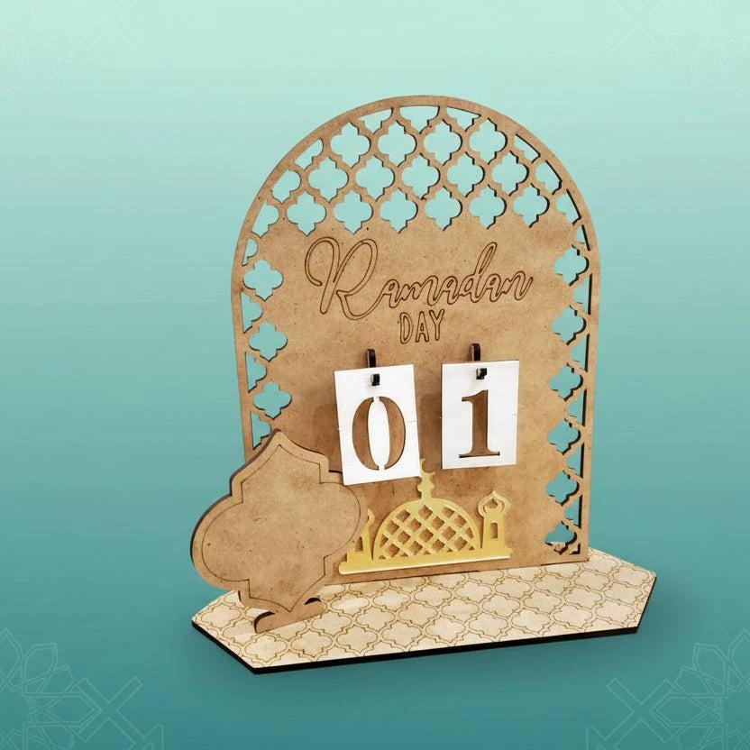 Ramadhan Countdown Calendar Wooden Eid Decor Ramadhan decor Religious Items