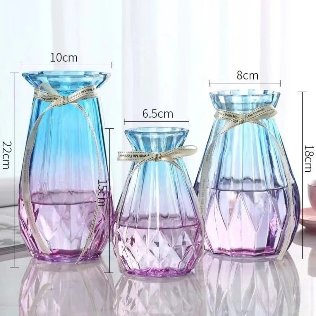 Nordic Style Glass Vase Minimalist Home Décor Decor Vases