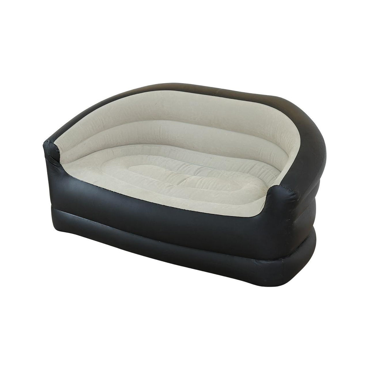Inflatable 2-Seater Couch with Comfort Flocked Surface and Manual Pump