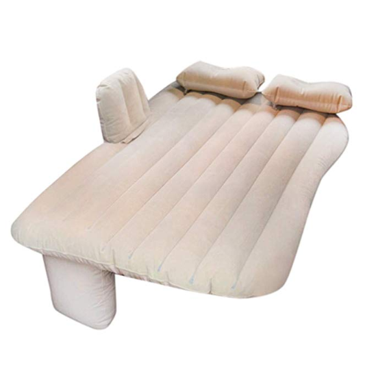 Inflatable Car Mattress for Road Trip Air Bed for Back Seat Travel Blow Up Car Mattress for Truck & SUV Camping Includes Pump Universal Fit