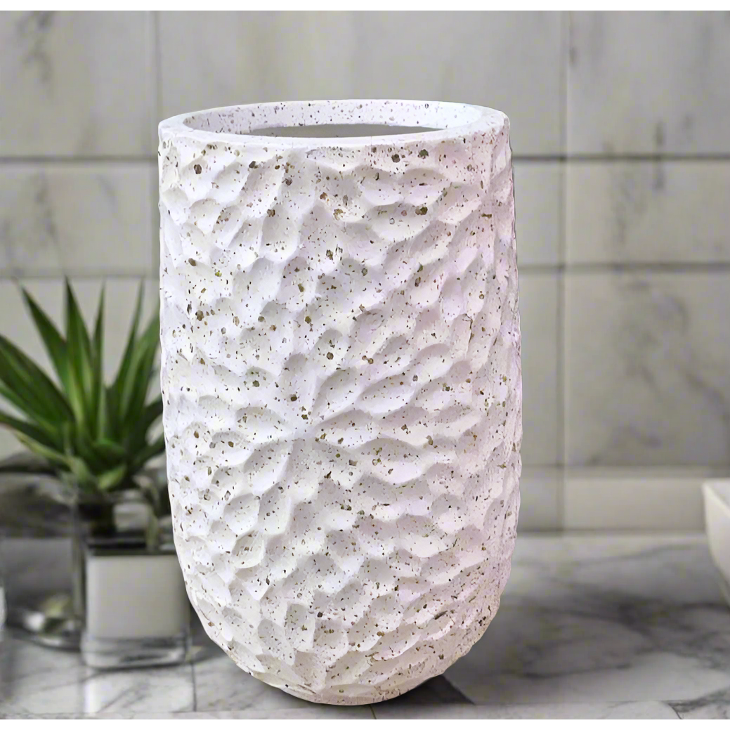 Inspirational Concrete Flower Pots Creative Indoor Outdoor Planter with Drainage Hole (36cm x 22cm x 22cm) General Home Outdoor Decor