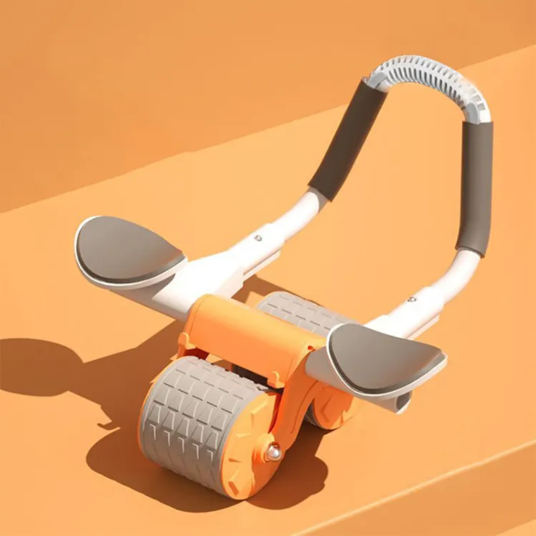 Intelligent Belly Trimmer Wheel Auto Rebound Ab Roller for Flat Tummy & Core Strength.