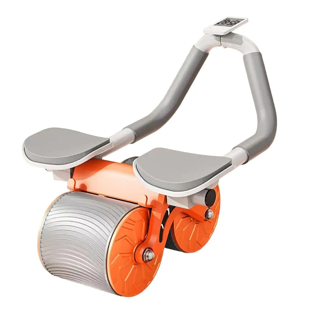 Intelligent Belly Trimmer Wheel Auto Rebound Ab Roller for Flat Tummy & Core Strength.