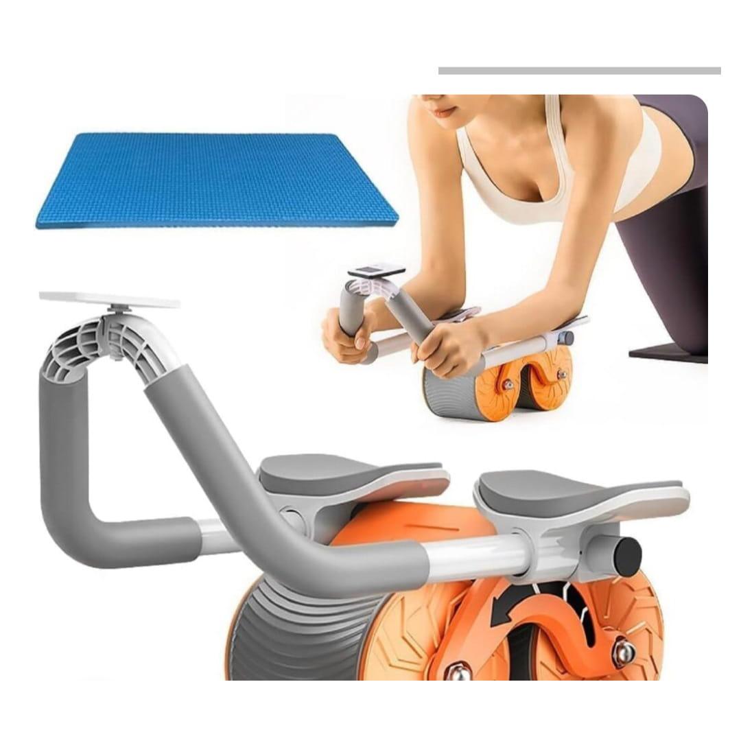 Intelligent Belly Trimmer Wheel Auto Rebound Ab Roller for Flat Tummy & Core Strength.