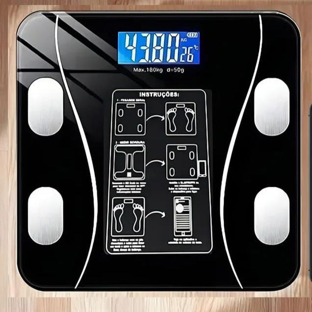 Intelligent Bluetooth BMI Body Weighing Scale with Body Fat and Water Content Testing