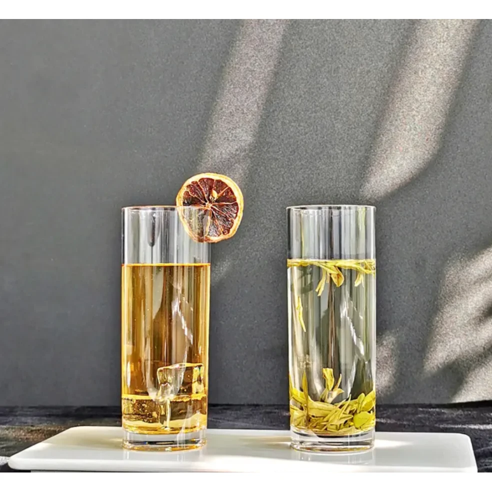 Islande Highball Glass Set of 6pcs Scratch Resistant Glassware for Everyday and Commercial Use Drinkware Sets