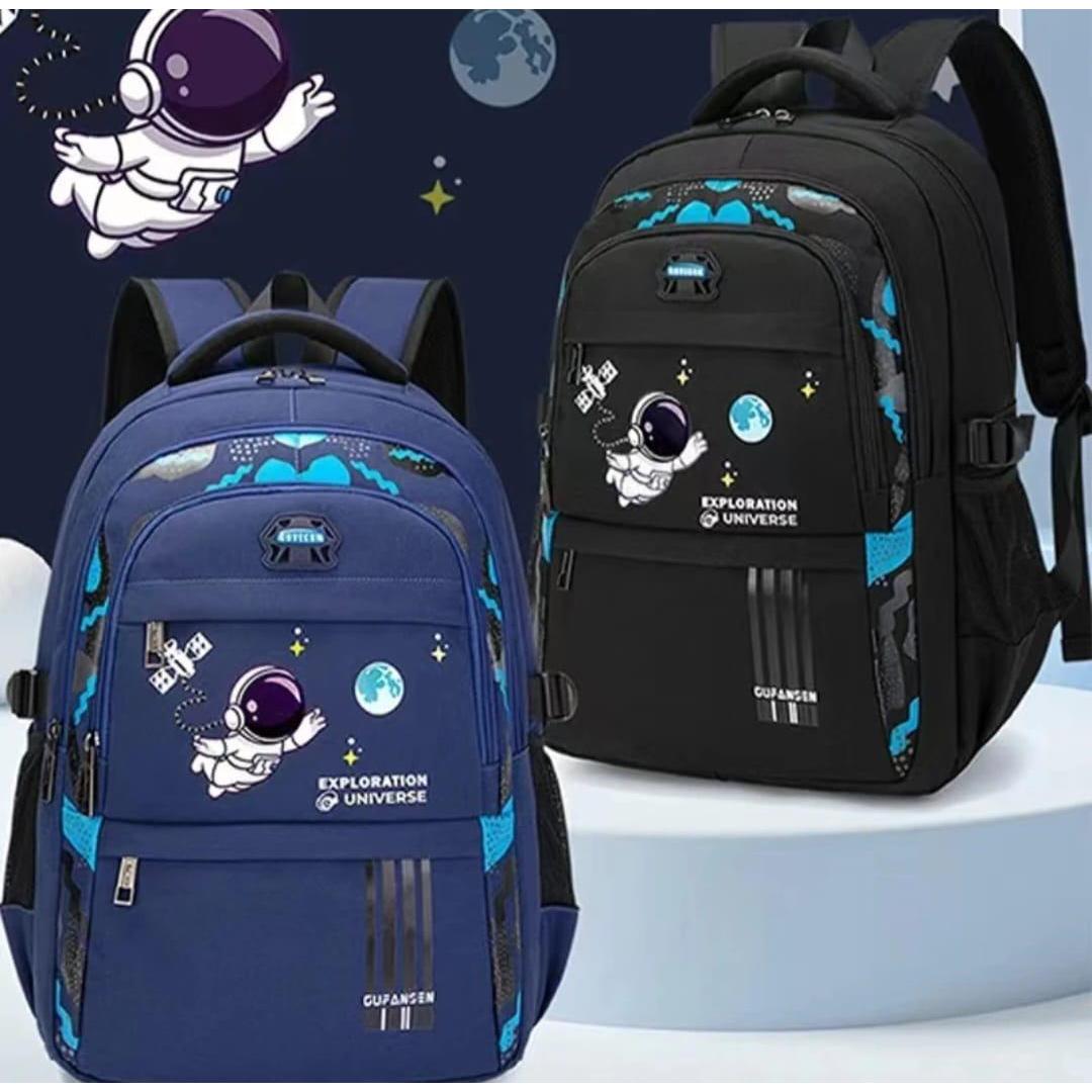 Kids Astronaut Fashion School Bag Large Waterproof Backpack