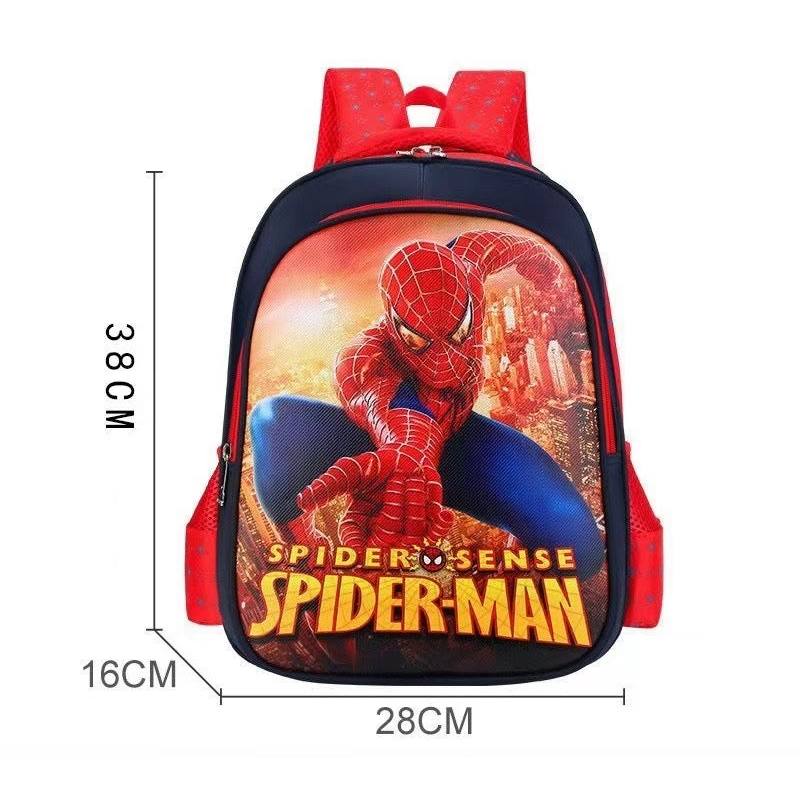 Kids Cartoon-Themed School Bags – Spiderman, Elsa, Frozen & Avengers (28×40×16cm)