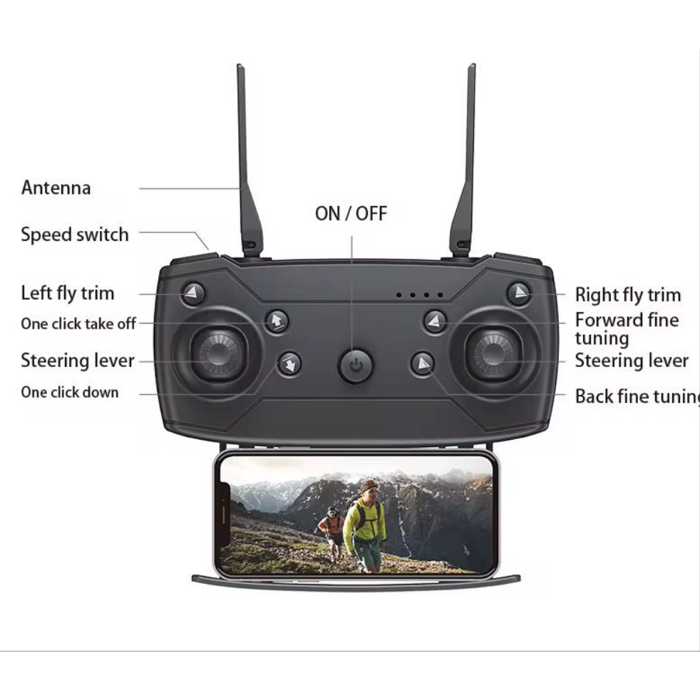 Kids Foldable RC Drone with 4K HD Camera and 360° Rotation – App Controlled Aerial Gift