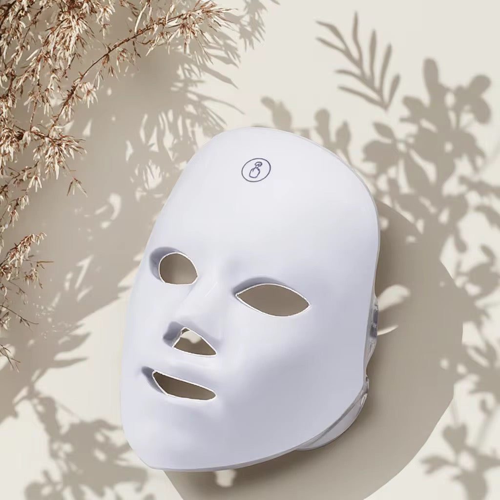 LED Light Therapy Facial Mask – Rechargeable Phototherapy Skin Care Device (24×19 cm)