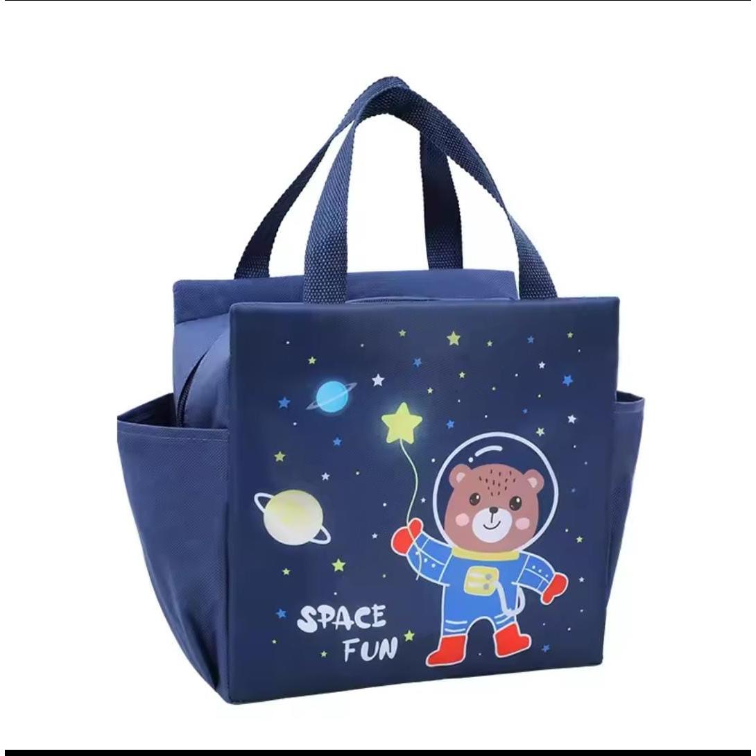 Large Capacity Cartoon Themed Thermal Insulated Lunch Bag