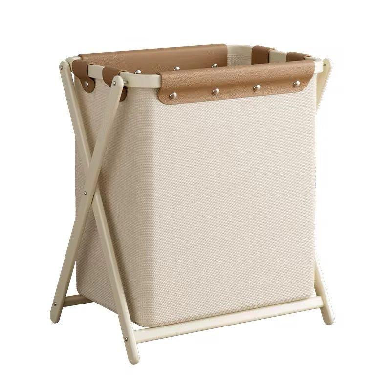 Large Capacity Laundry & Storage Basket β Beige | Foldable Clothes Organizer Hamper