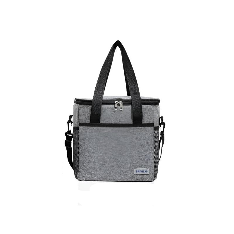 Large Capacity Outdoor Aluminum Foil Insulated Lunch Bag | Thermal Picnic Lunch Bag | Available in Black, Grey, and Navy Blue