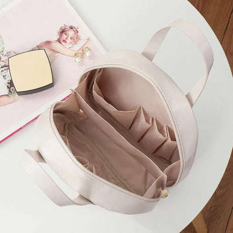 Large Capacity PU Leather Durable Makeup Toiletries Travel Essentials Bag