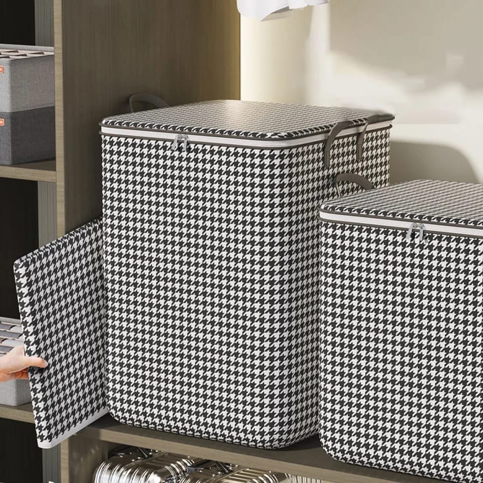 Large Capacity Quilt Duvet Closet Organizer Set of 3pcs Space Saving Storage Bags