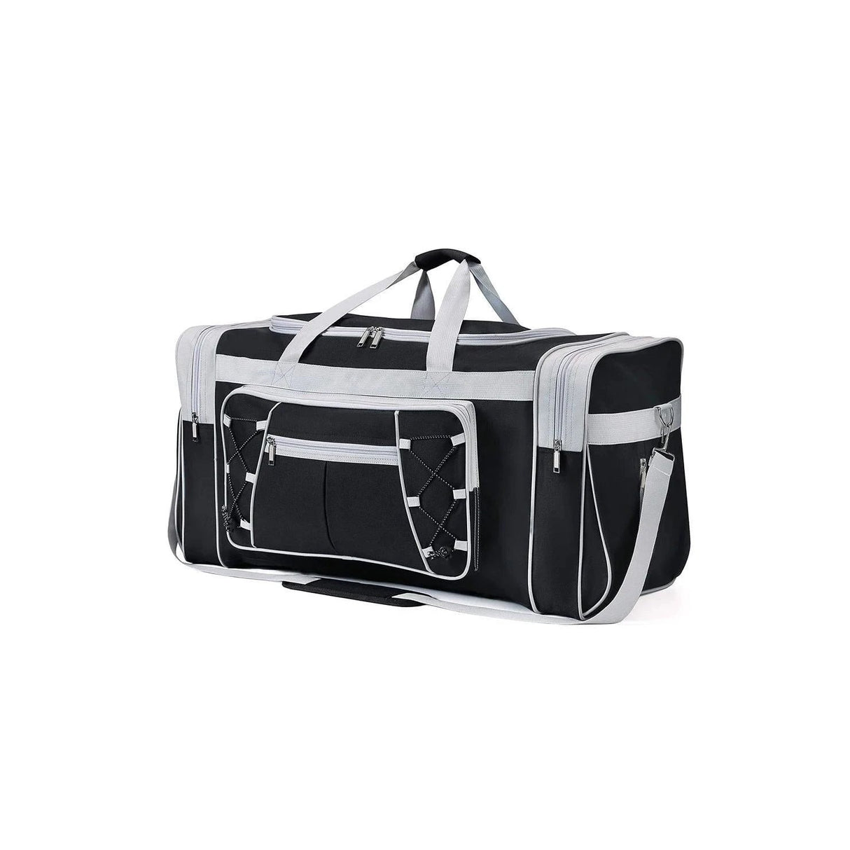 Large Durable Polyester Travel Duffel Bag with Multiple Compartments| For Organized Packing| Adjustable Straps Packing Organizers| 26” x 14” x 12.4” Packing Organizers Duffel Bags