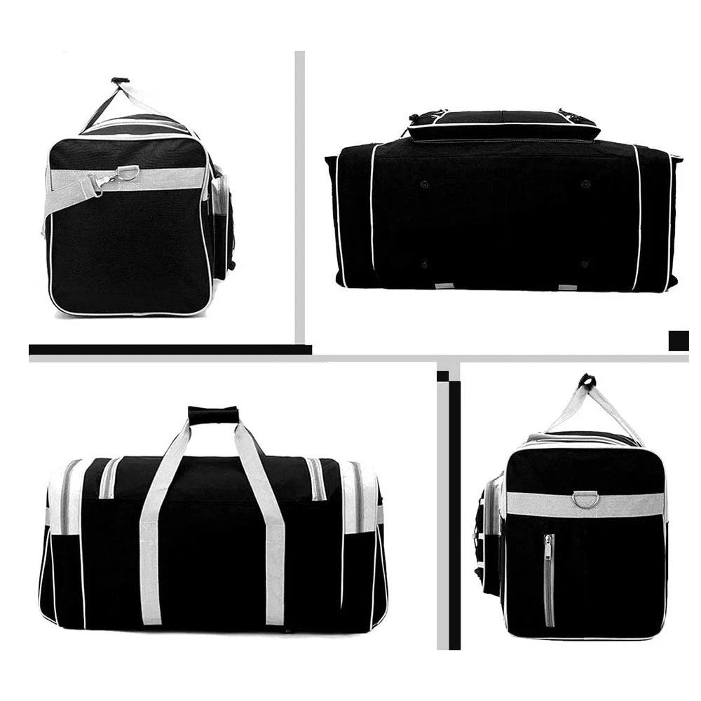 Large Durable Polyester Travel Duffel Bag with Multiple Compartments| For Organized Packing| Adjustable Straps Packing Organizers| 26” x 14” x 12.4” Packing Organizers Duffel Bags