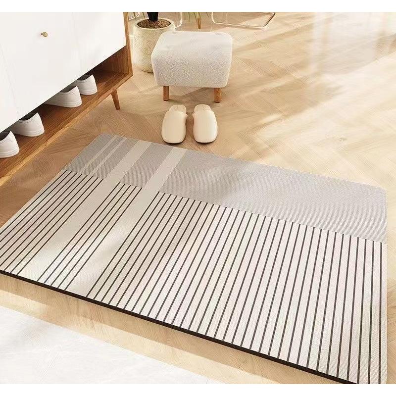 Large Geometric Pattern Door/Bath Mat – 50x80cm Anti-Slip with Rubber Bottom