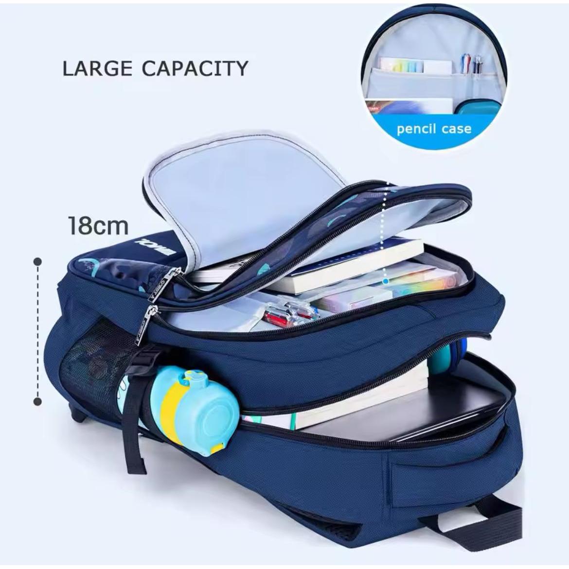 Large Kids School Bag Waterproof Backpack for Boys and Girls