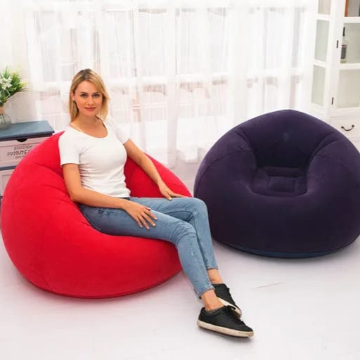 Large Lazy Inflatable Sofa Seat with Free Manual Pump – Bean Bag Style