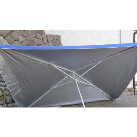 Large Rectangular Outdoor Umbrellas 2.5m x 1.9m, Red & Blue