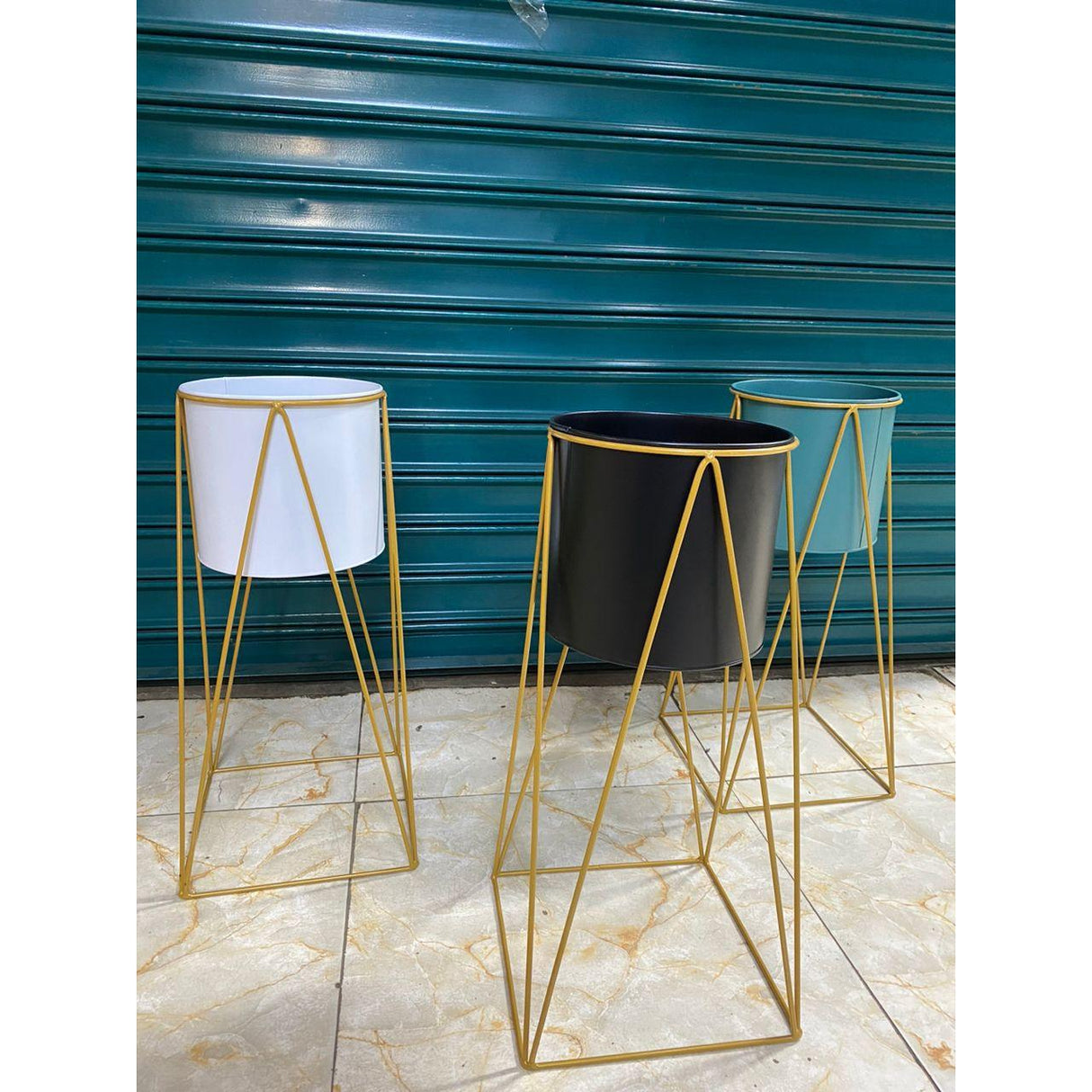 Large Size Nordic Flower Vase with Standing Base for Elegant Flower Display | Outdoor Decor | Home Garden Decor | Entryways Decor Living Room Home Decor 50cm x25cm x 25cm