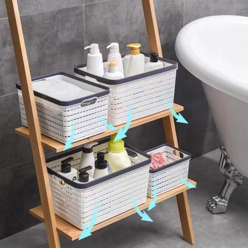Large Size Storage Baskets, Woven Plastic Storage Baskets, Large Knit Organizer Bins, Breathable Storage Baskets Storage Containers Organizers