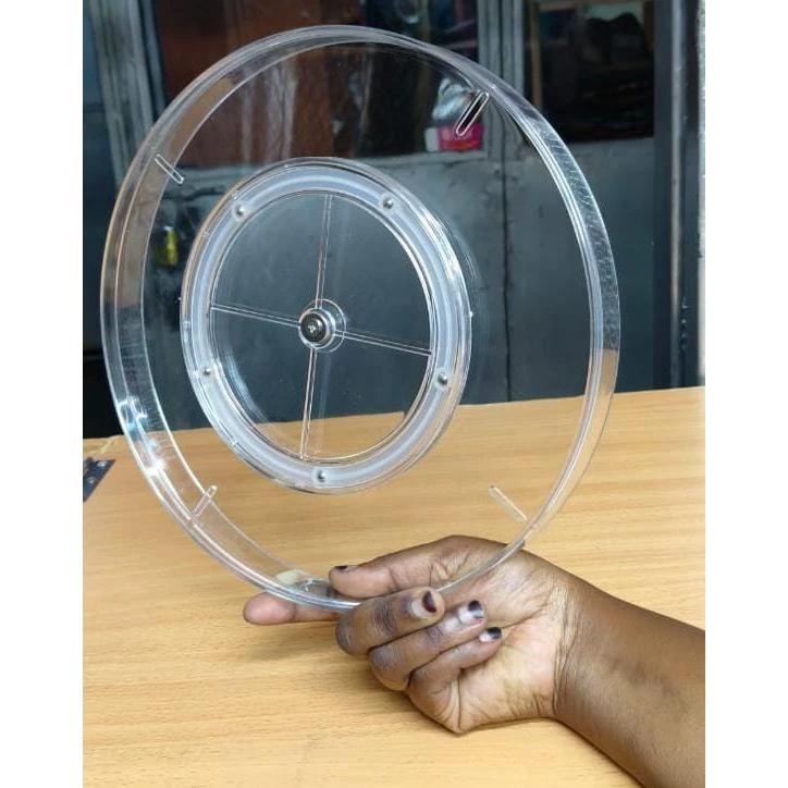 Lazy Susan 360° Rotating Bathroom Organizer Durable ABS Material, 36x25x26cm, Space Saving Storage Solution Black November Freestanding Caddies