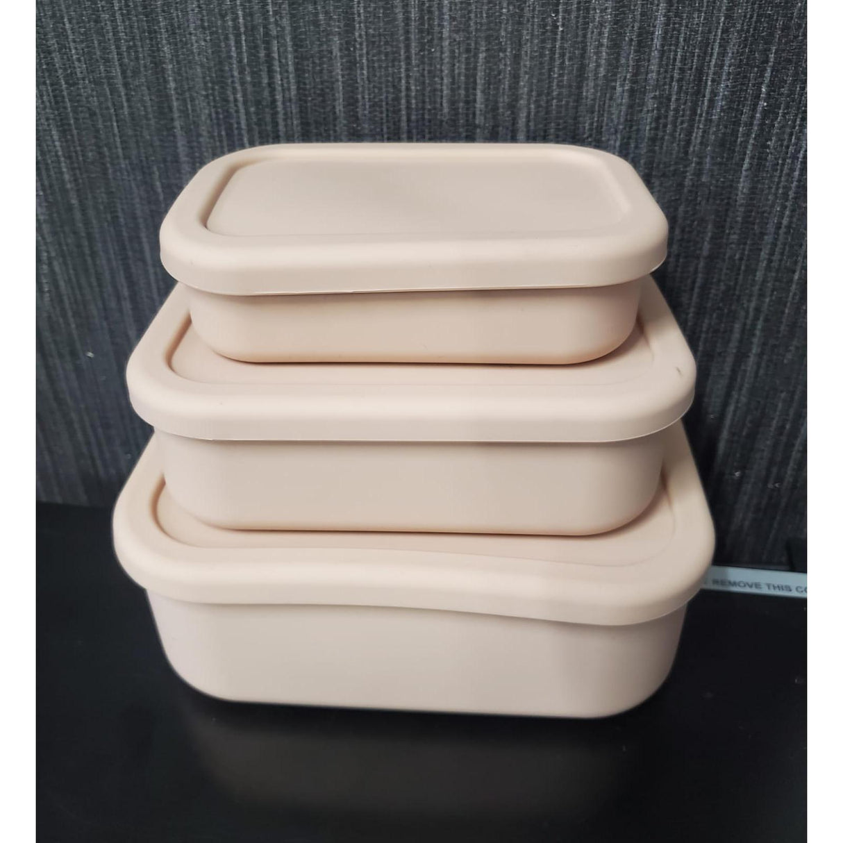 Leak Proof Food Grade Silicone Lunch Box Set 3pcs