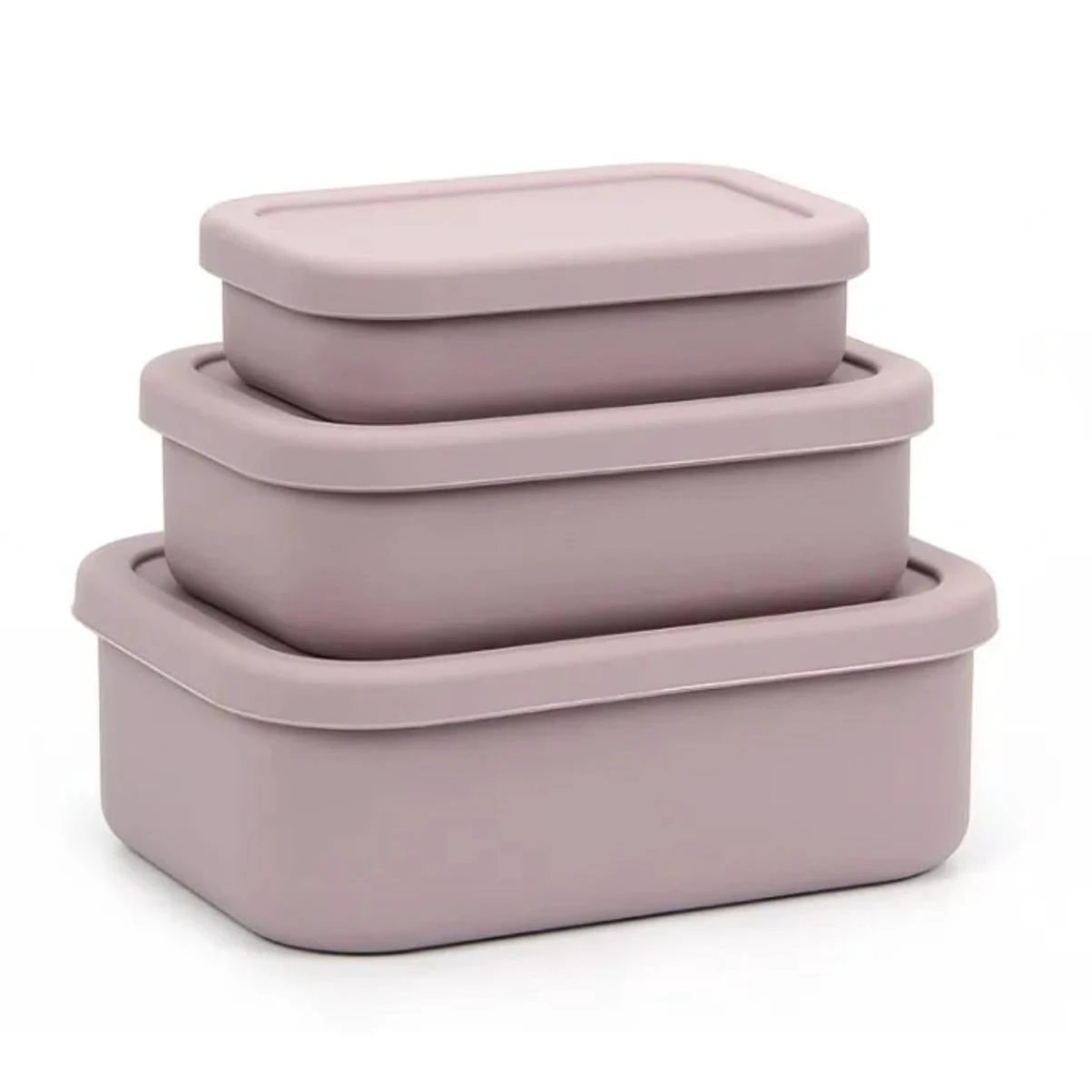Leak Proof Silicone Lunch Box Set Food Grade Microwave and Dishwasher Safe storage containers Lunch Containers